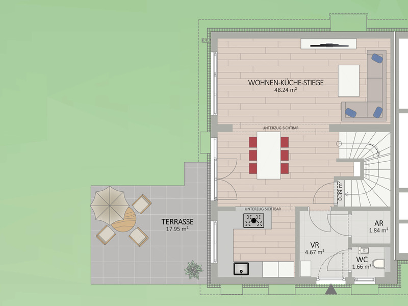 1220, Schlachthammerstra�e, In 5  Fahrradminuten bei der U2, Doppelhaus  /  / 1220&nbsp;Wien / Bild 1