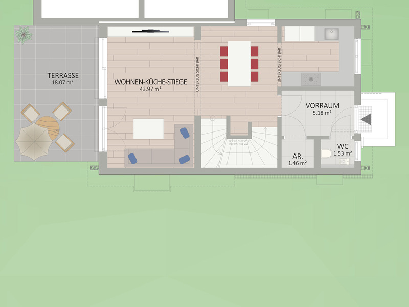 1220, Obstgartenweg, Nahe Donau Zentrum, Alte Donau und U1, Reihenhaus  /  / 1220&nbsp;Wien / Bild 2