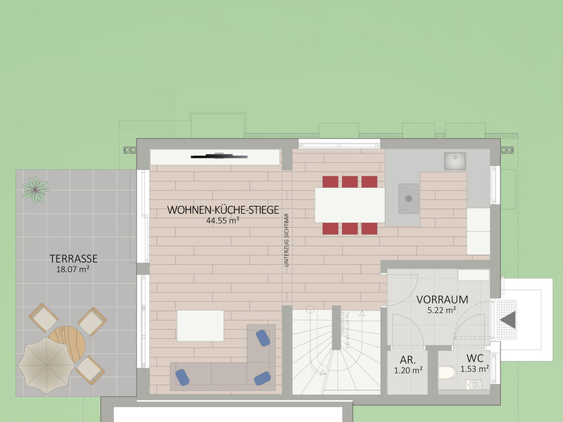 1220, Obstgartenweg, Nahe Donau Zentrum, Alte Donau und U1, Reihenhaus  /  / 1220&nbsp;Wien / Bild 2