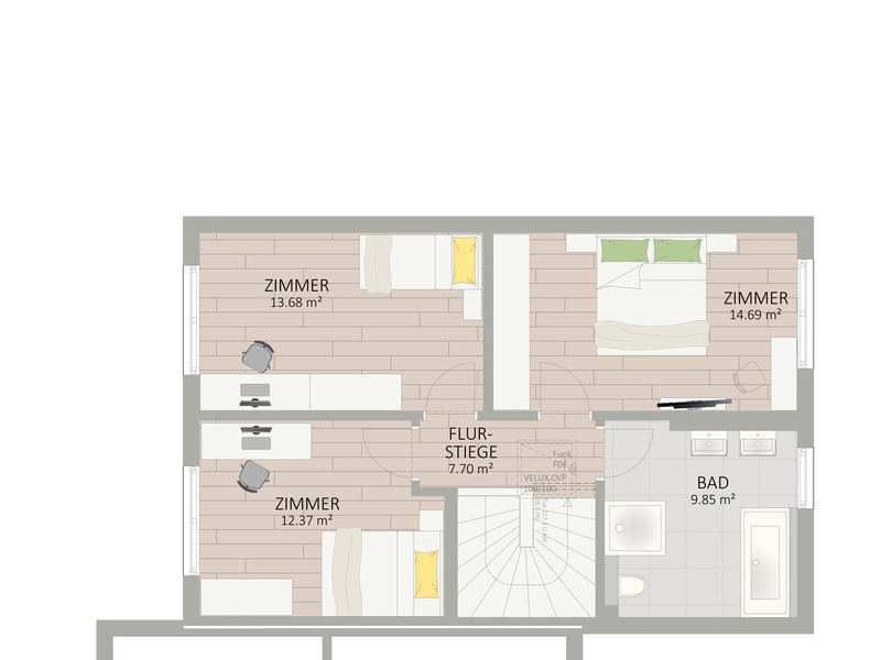 1220, Obstgartenweg, Nahe Donau Zentrum, Alte Donau und U1, Reihenhaus  /  / 1220&nbsp;Wien / Bild 3