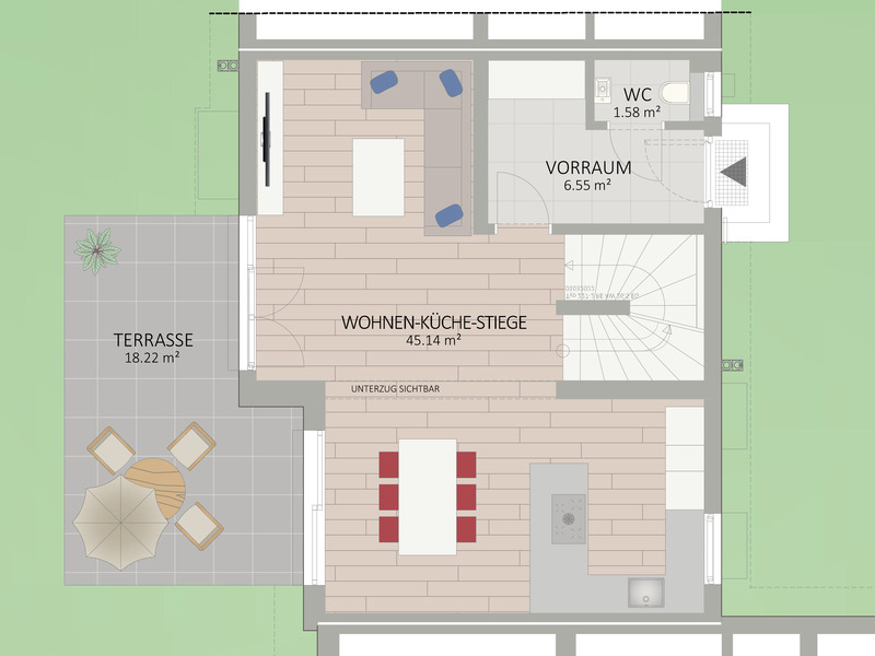 1220, Obstgartenweg, Nahe Donau Zentrum, Alte Donau und U1, Reihenhaus  /  / 1220&nbsp;Wien / Bild 2