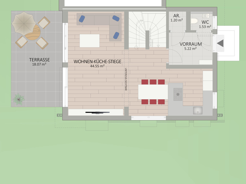 1220, Obstgartenweg, Nahe Donau Zentrum, Alte Donau und U1, Reihenhaus  /  / 1220&nbsp;Wien / Bild 2