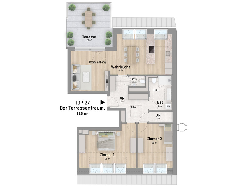 1210, Brünner Straße, In Stammersdorf, 3-Zimmer-Eigentumswohnung / / 1210 Wien / Bild 2