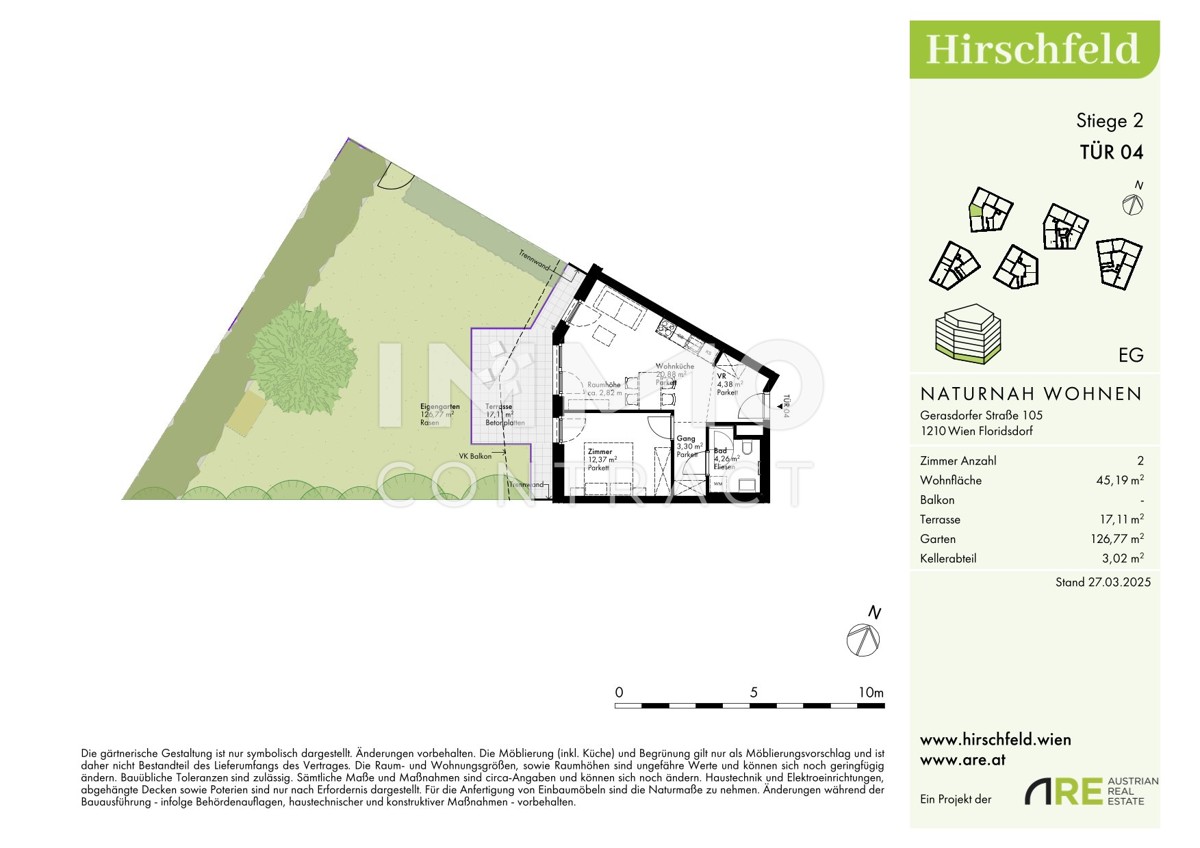 126m2 Garten! Erstbezug und provisionsfrei: Preis jetzt sichner - Gerasdorfer Strae /  / 1210 Wien / Bild 2