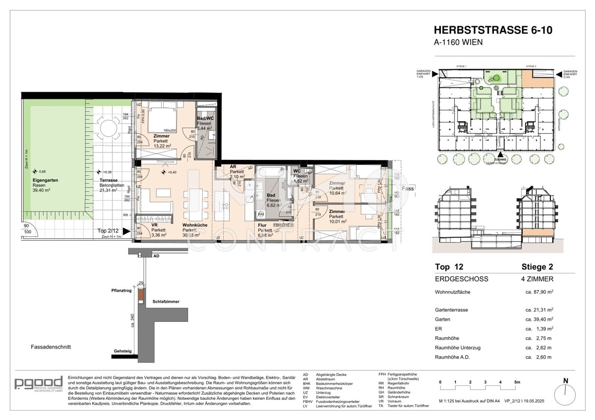WOHNEN AM PARK - Urban & Grn - Hofseitige Gartenwohnung! 4 Zimmer! /  / 1160 Wien / Bild 1