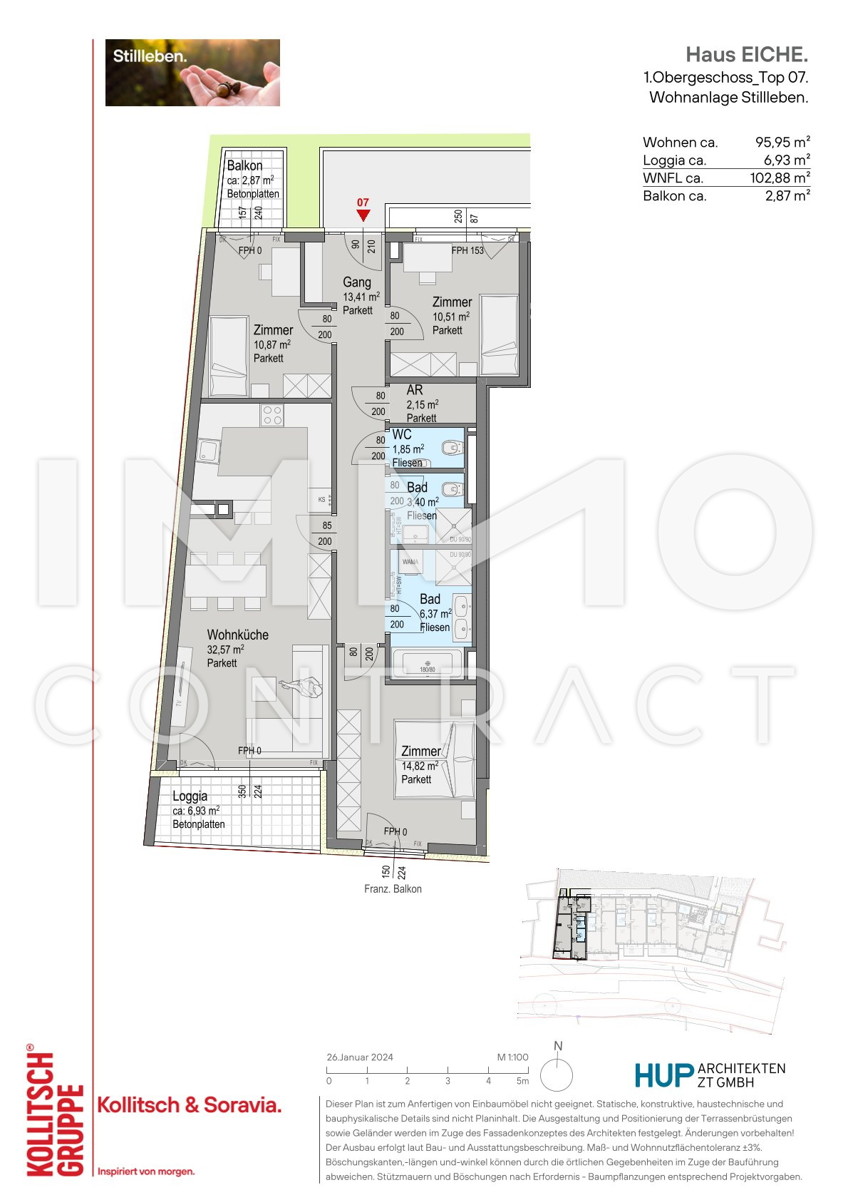 PROVISIONSFREI: Familienhit mit 4-Zimmern, 2 Bdern, Loggia + Balkon /  / 2391 Kaltenleutgeben / Bild 3