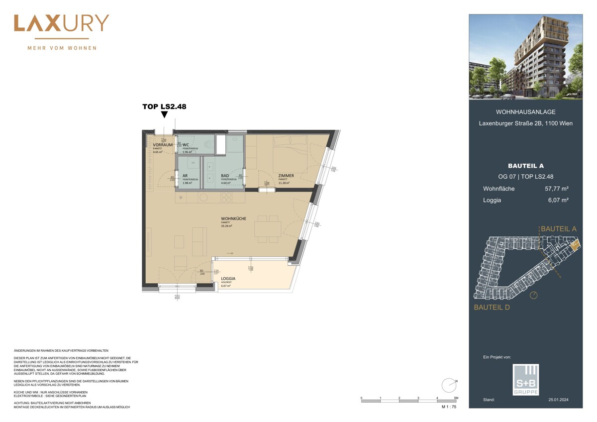 High in the Sky - 7. Floor! Directly at the main train station: Commission-free + Completion in October /  / 1100 Wien / Bild 2