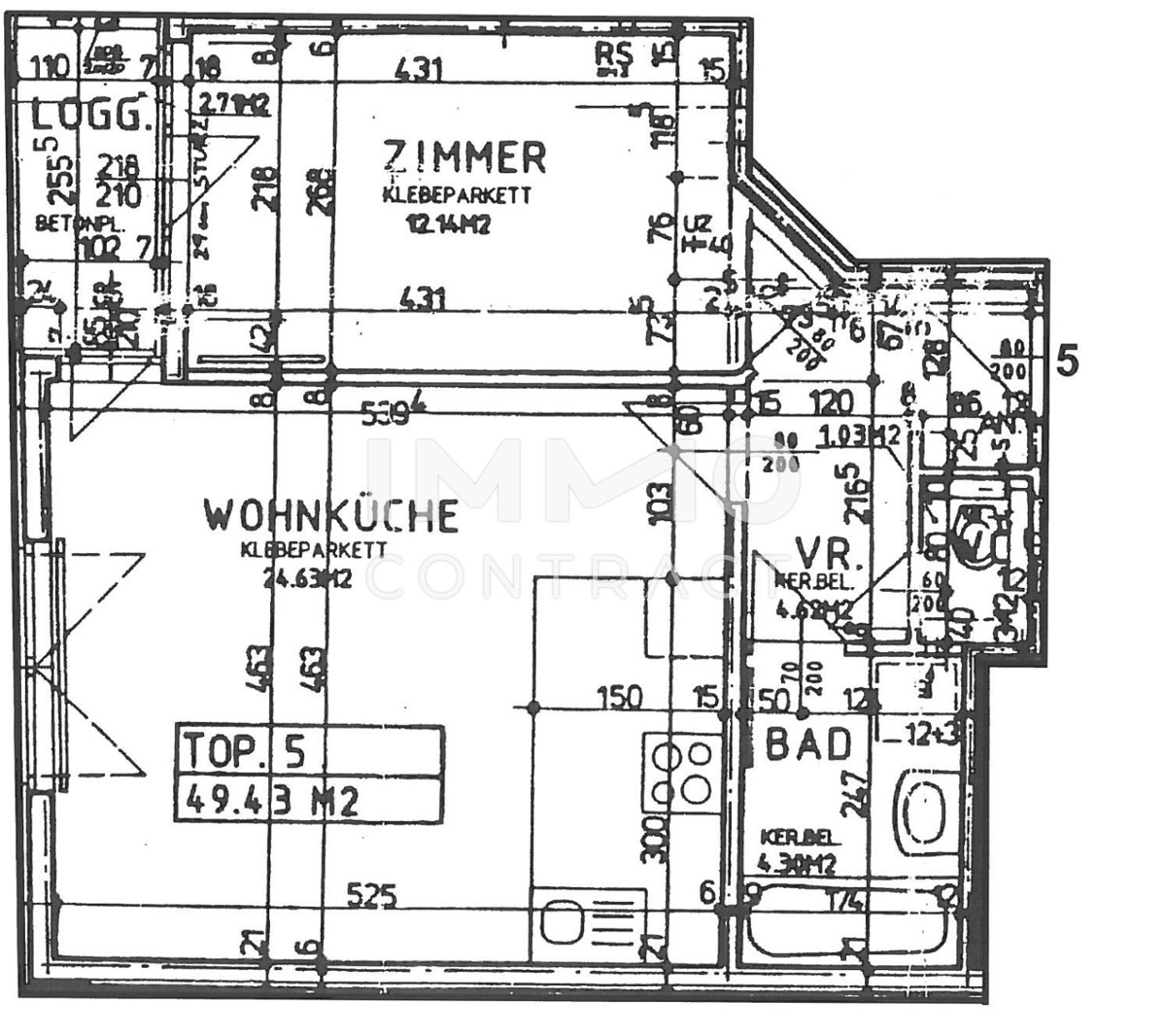 2-Zimmer-Wohnung mit Loggia in der Frauengasse /  / 1170 Wien / Wien 17., Hernals / Bild 3