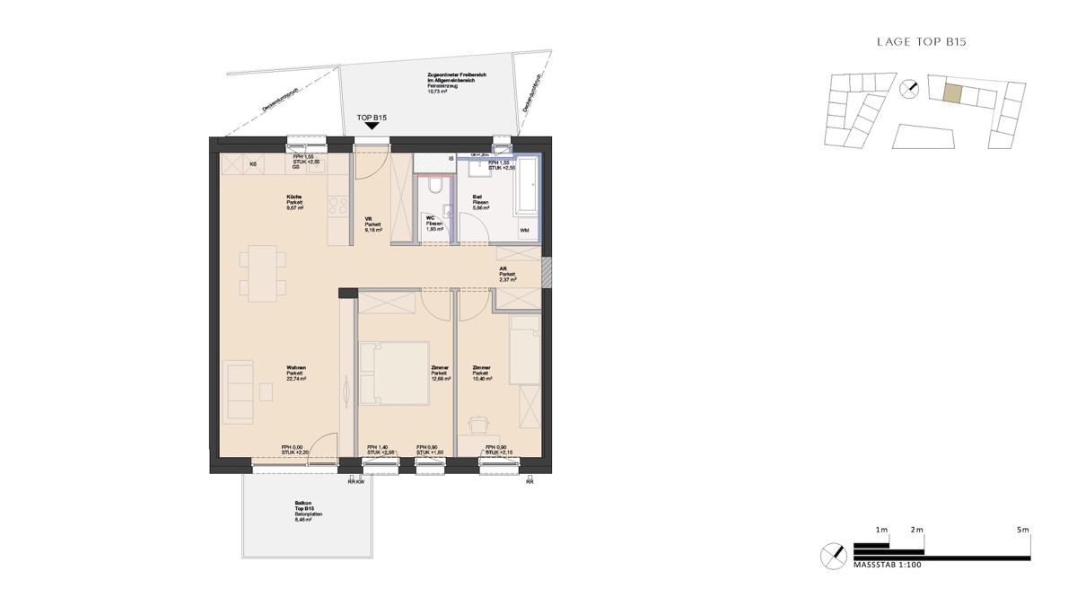 Lichtdurchflutete 3-Zimmer Wohnung - provisionsfrei in guter Lage! /  / 4030 Linz / Bild 1