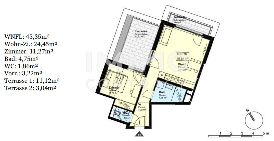 *Provisionsfrei* Neubauwohnungen beim Freizeitparadies "alte Donau" 2-3 Zimmer; Freiflchen; Garagenstellpltze /  / 1220 Wien / Bild 6