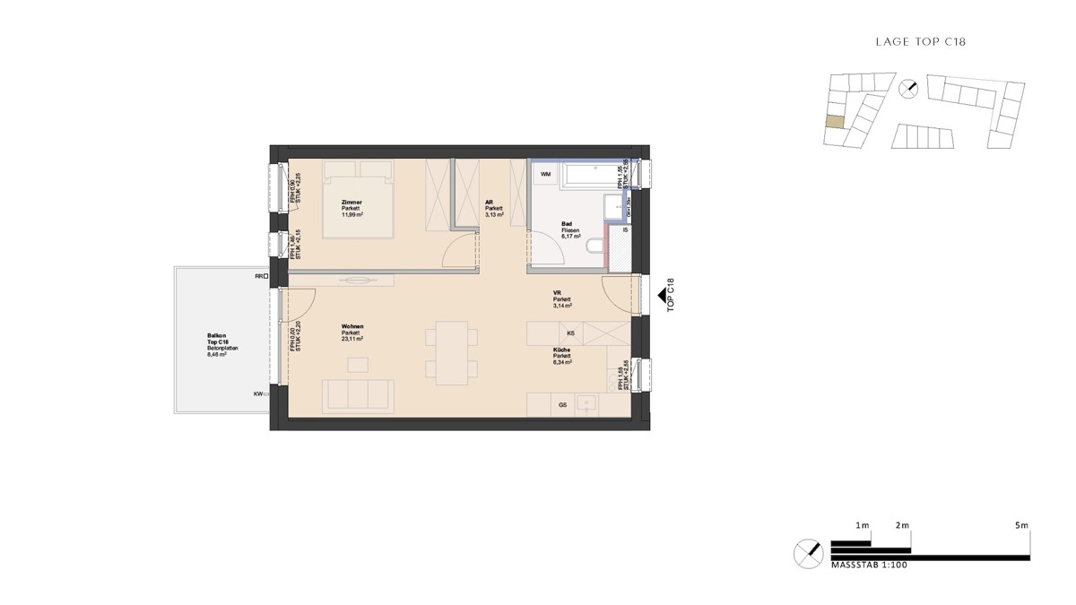 Provisionsfreie 2- Zimmer Wohnung Nhe Traunauen /  / 4030 Linz / Bild 1