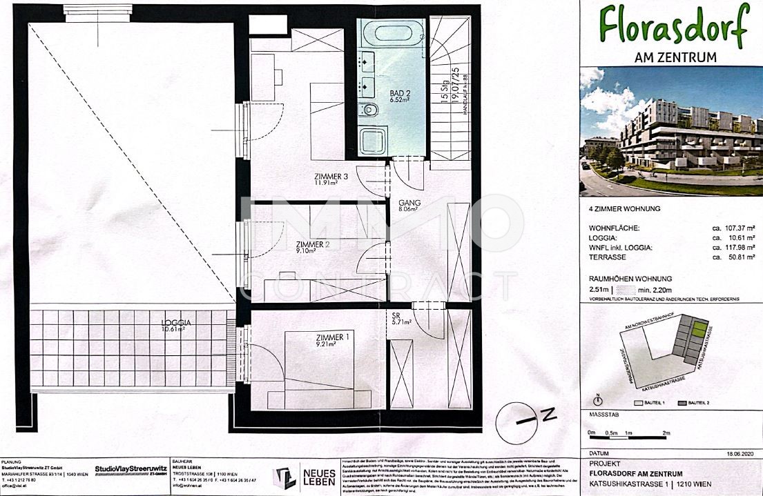 Exklusive Maisonettewohnung mit Gartenfeeling ? 4 Zimmer auf ca. 118?m mit 50?m Terrasse /  / 1210 Wien / Bild 14