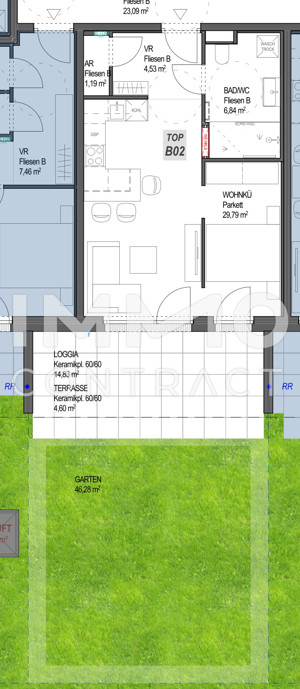 Kompakte Gartenwohnung in den STADTTERRASSEN PEUERBACH - provisionsfrei! *JETZT  FRHKUFER-RABATT!* /  / 4722 Peuerbach / Bild 2