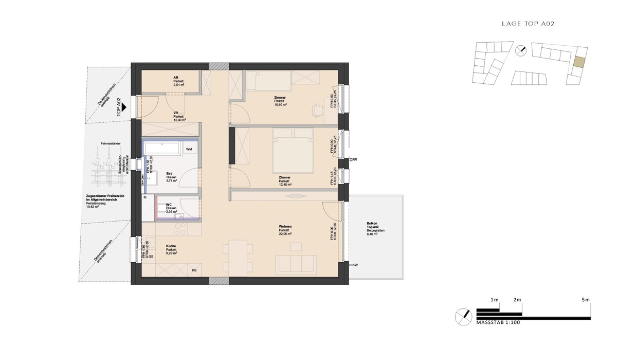 Ein Wohntraum mit Balkon in herrlicher Lage - 3 Zimmer Wohnung - provisionsfrei /  / 4030 Linz / Bild 1
