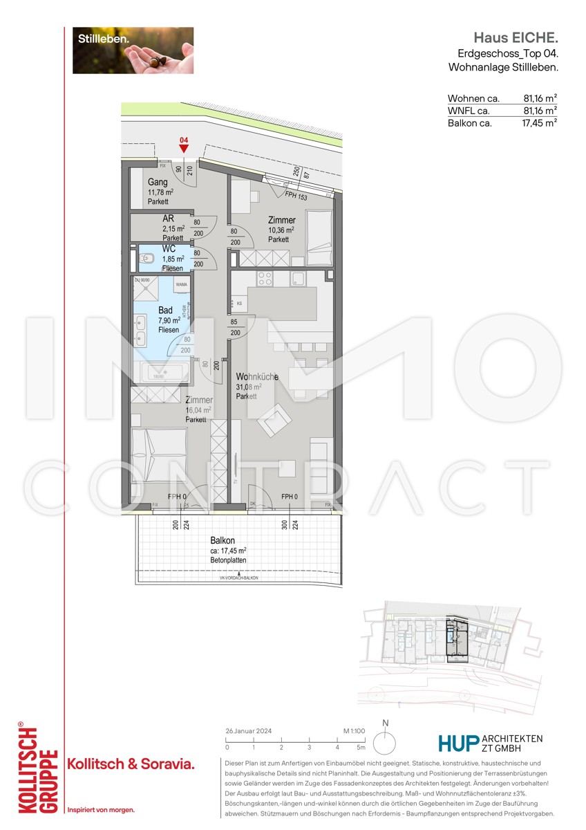 PROVISIONSFREI: tolle 3-Zimmer Wohnung mit groem Balkon /  / 2391 Kaltenleutgeben / Bild 6