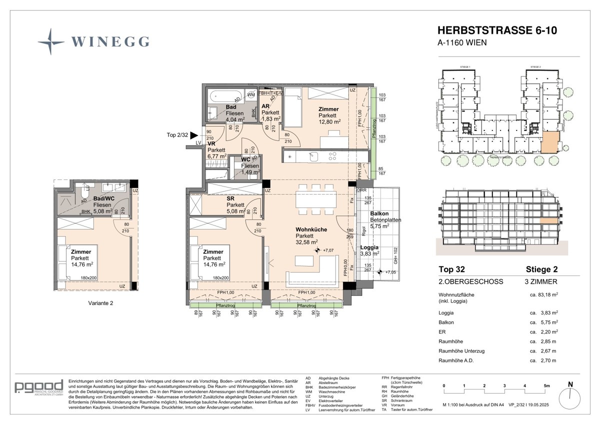 WOHNEN AM PARK - Urban & Grn - Grozgig geschnittene 3 Zimmer Wohnung! 2 Bder! /  / 1160 Wien / Bild 8