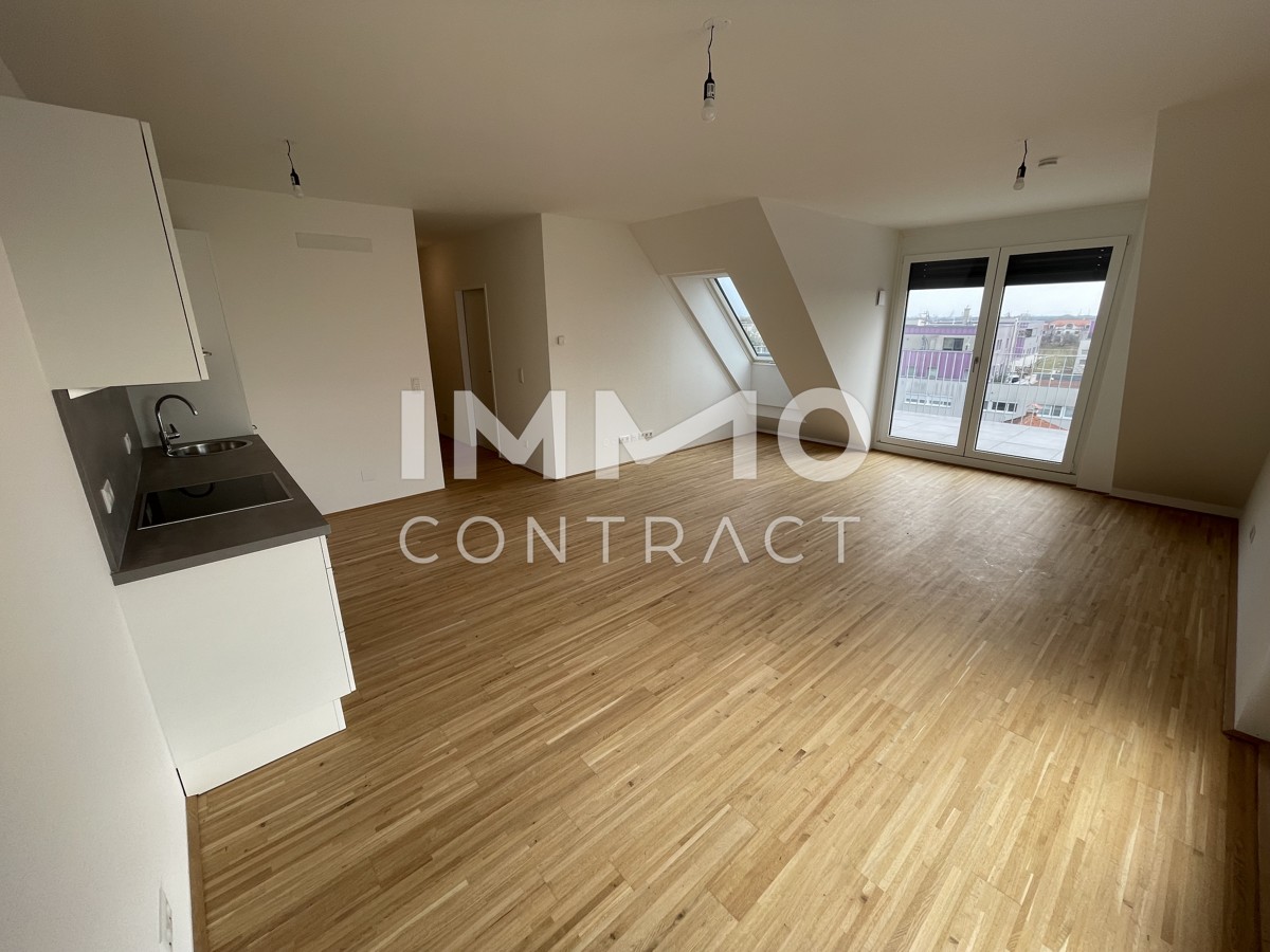 Zwei Dachterrassen, Kühlung & 2 Monate mietfrei: attraktive 3-Zimmer-DG-Wohnung / / 1220 Wien / Bild 4