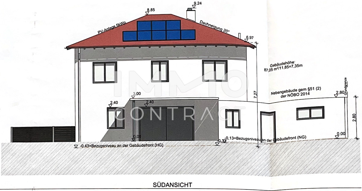 EXKLUSIVER ROHBAU
- 39 Bahnminuten vor Wien - Besichtigungsmglichkeit 25.6. nach Voranmeldung /  / 3701 Groweikersdorf / Bild 3