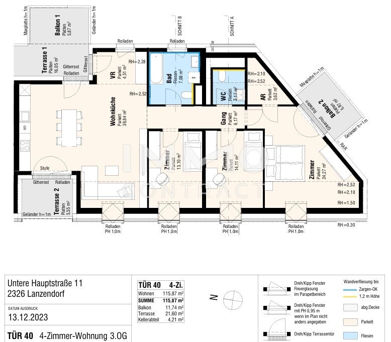 Dachgeschowohnung Terrasse und Balkon /  / 2326 Lanzendorf / Bild 1