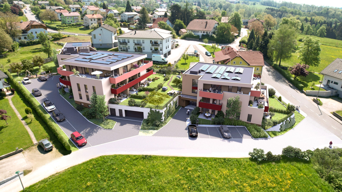 Lichtdurchflutete Eck-Gartenwohnung in den STADTTERRASSEN PEUERBACH - provisionsfrei!