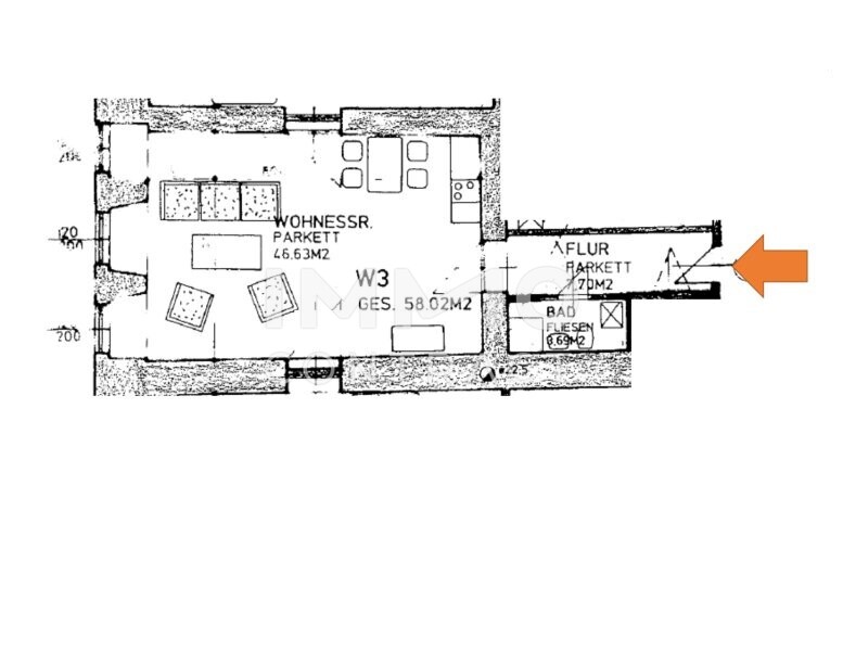Elegante Loft-Wohnung mit Stuckdecken & Intarsientren /  / 4600 Wels / Bild 1
