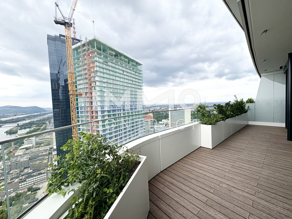 Ausblick wohin das Auge reicht: Gerumiges Apartment mit Annehmlichkeiten (Gym, Pool, Spa, Lounges,) /  / 1220 Wien / Bild 4