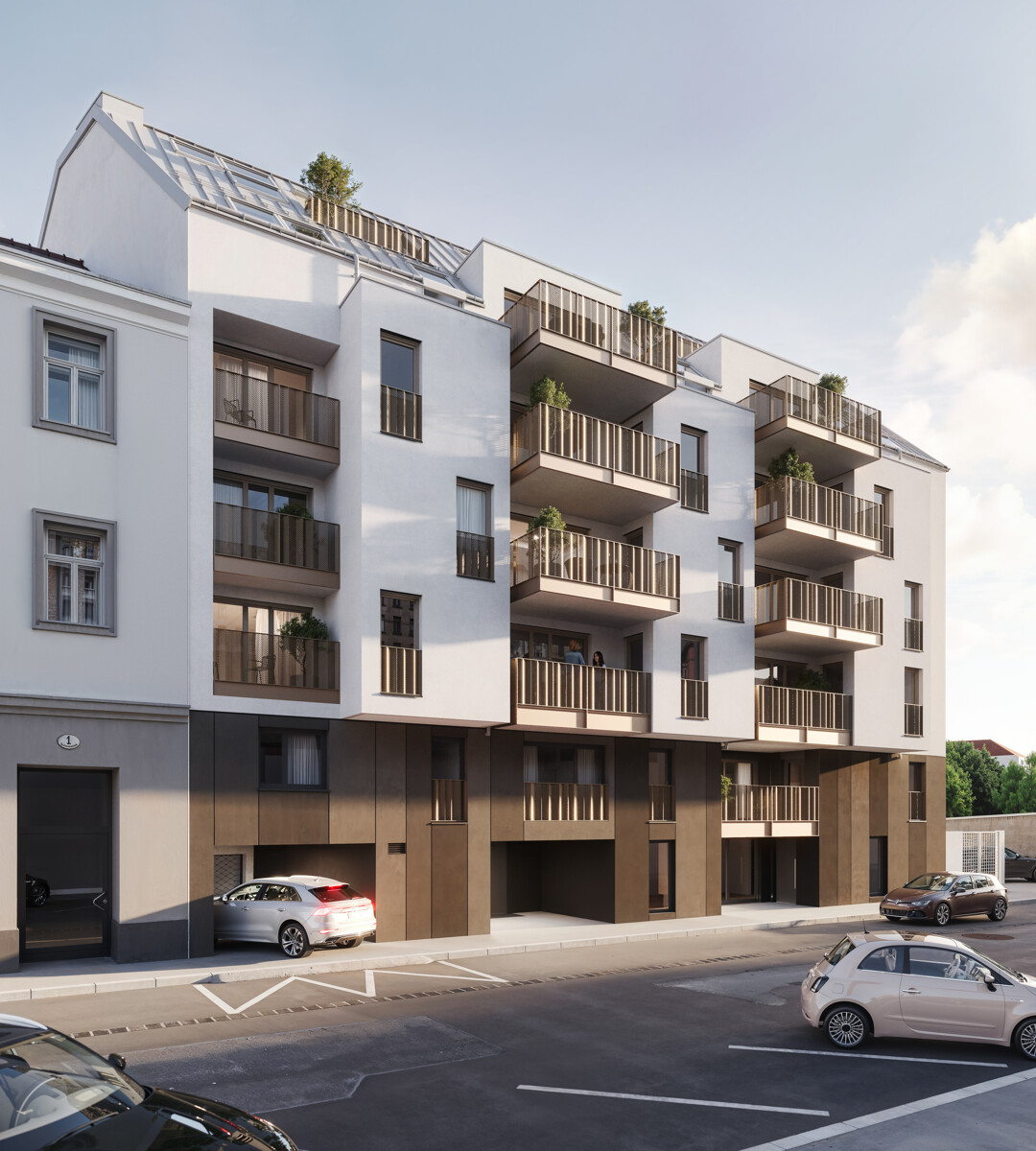 Traum Haus im Innenhof  - Moderne 3-Zimmer-Wohnung mit Garten im ERSTBEZUG /  / 1220 Wien / Bild 3