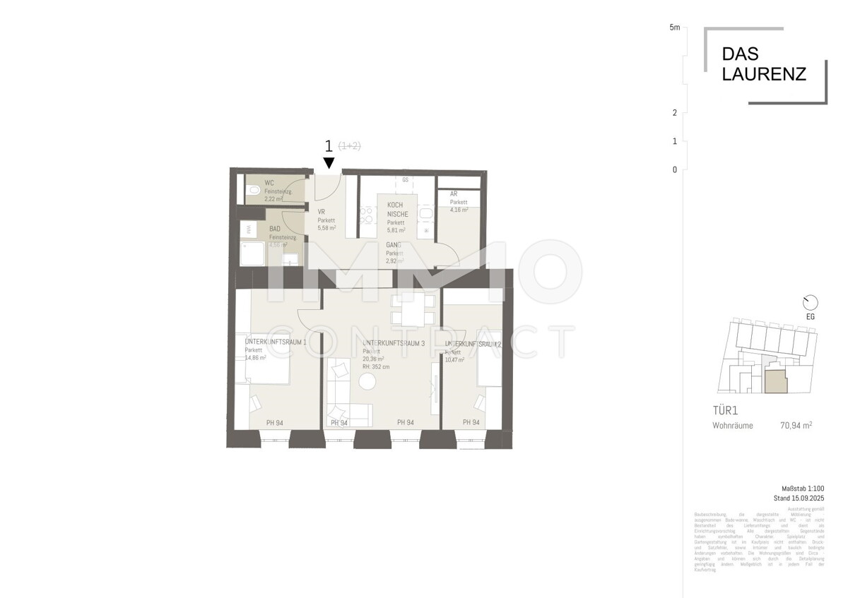 ANLEGERTRAUM KURZZEITVERMIETUNG WIDMUNG ! 3 Zimmerwohnung  - U3 - ERSTBEZUG n. Umbau /  / 1110 Wien / Bild 1