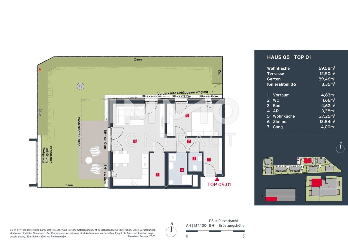 Top-Investment: Vermietete 2-Zimmer-Gartenwohnung in park�hnlicher Anlage /  / 2333&nbsp;Leopoldsdorf / Bild 5