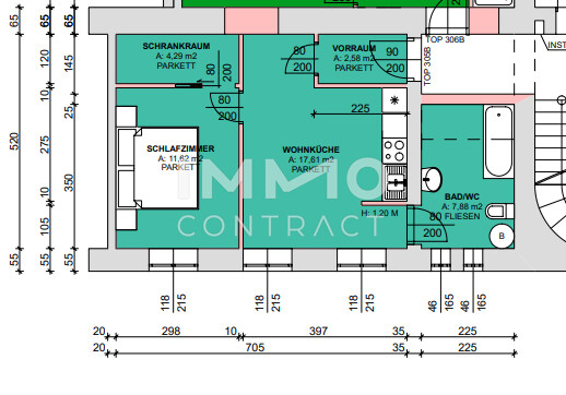 Ideale 2-Zimmer Wohnung in der Bischofstraße 3 /  / 4020 Linz / Bild 6