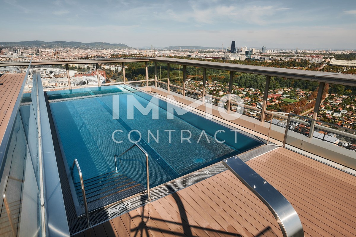 Grandioser Skyline Blick + Pool am Dach = exzellenter Lifestyle