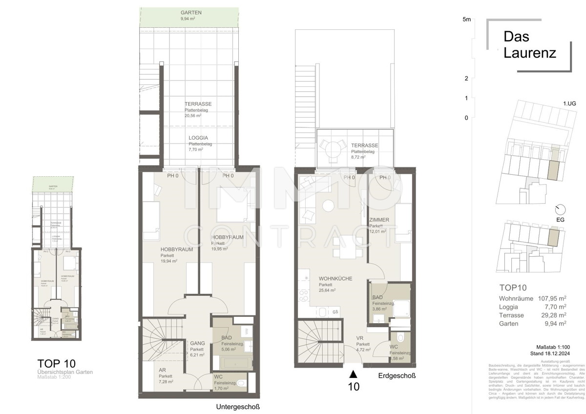 - 4 Zimmer Gartenwohnung+2 Bder = DAS LAURENZ = Townhouse - ERSTBEZUG 3 bedroom apartment+garden /  / 1110 Wien / Bild 2