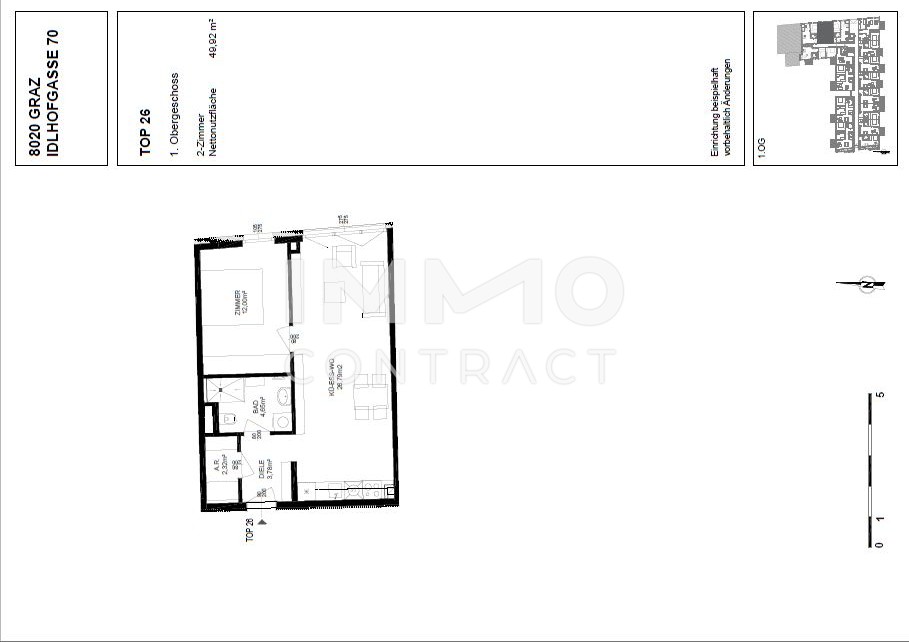 Gefrderte - ERSTBEZUGSWOHNUNG:  Helle u. moderne 2 Zimmer Wohnung in zentraler Lage - Idlhofgasse 70 - Top 26 /  / 8020 Graz / Bild 0