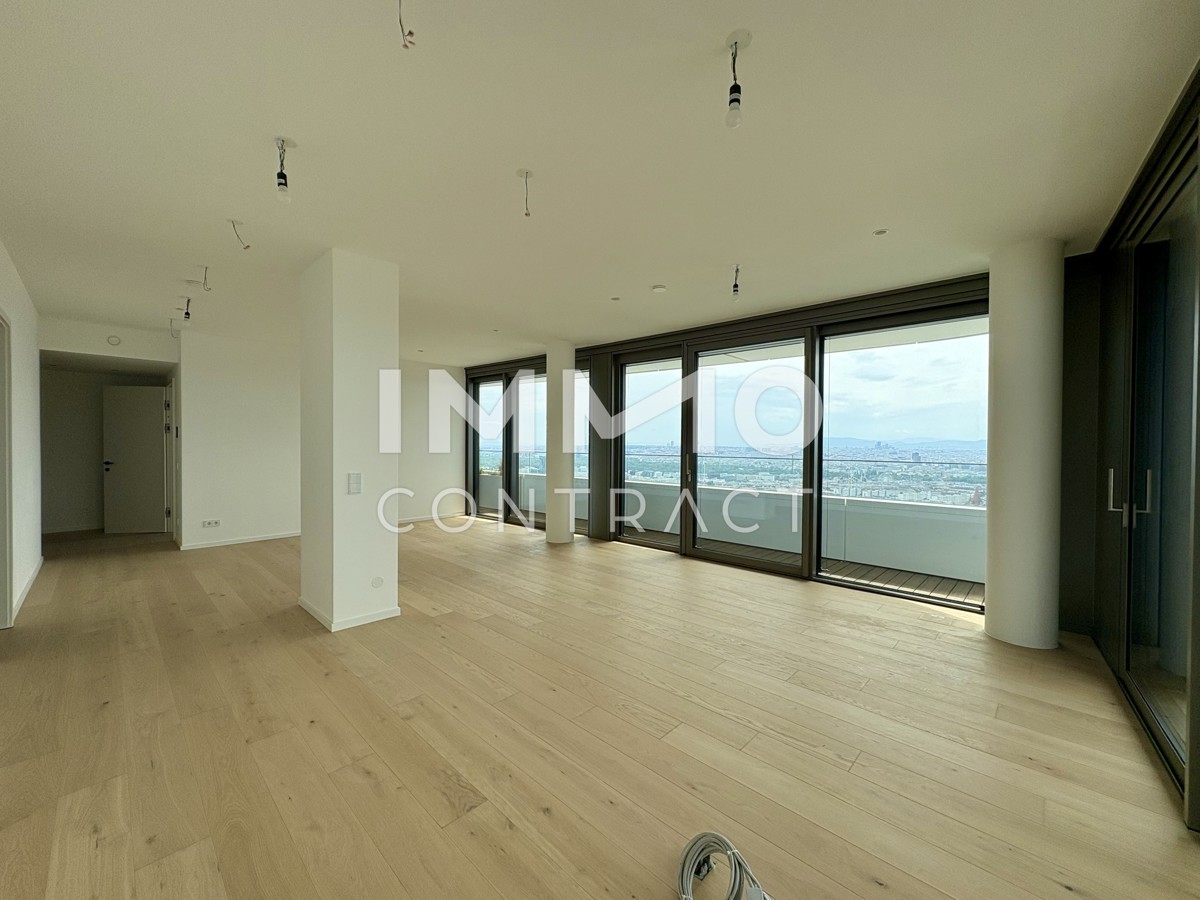 Ausblick wohin das Auge reicht: Gerumiges Apartment mit Annehmlichkeiten (Gym, Pool, Spa, Lounges,) /  / 1220 Wien / Bild 3