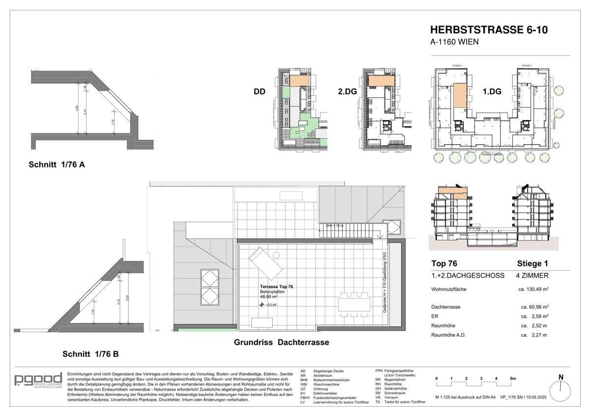 60m2 Dachterrasse! Penthouse Perle: U6 Burggasse - WOHNEN AM PARK - Urban & Grn /  / 1160 Wien / Bild 2