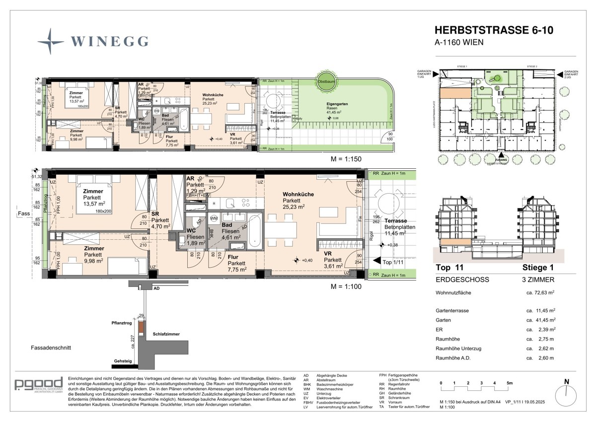WOHNEN AM PARK - Urban & Grn - 3 Zimmer Gartenwohnung - Erstbezug Neubau! /  / 1160 Wien / Bild 7