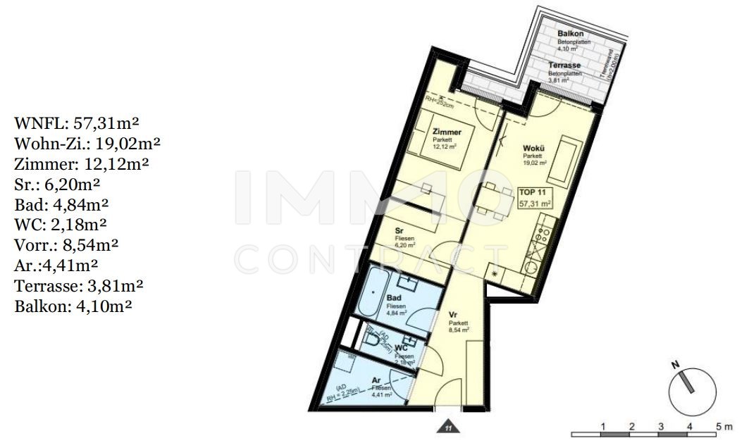 *Provisionsfrei* Neubauwohnungen beim Freizeitparadies "alte Donau" 2-3 Zimmer; Freiflächen; Garagenstellplätze /  / 1220 Wien / Bild 3