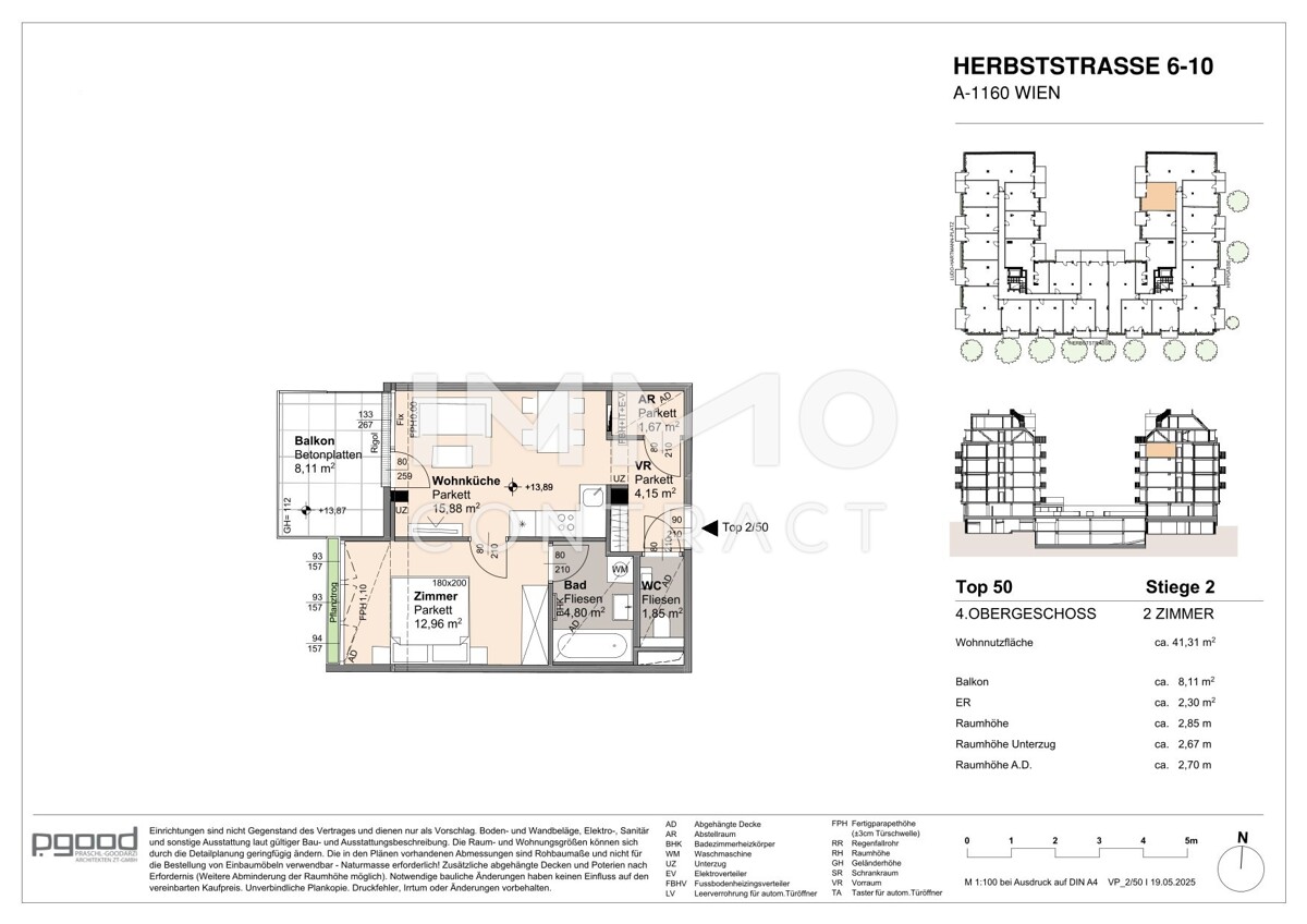Gemtliche Westwohnung mit Blick in den Innenhof! ERSTBEZUG! 2 Zimmer! /  / 1160 Wien / Bild 1