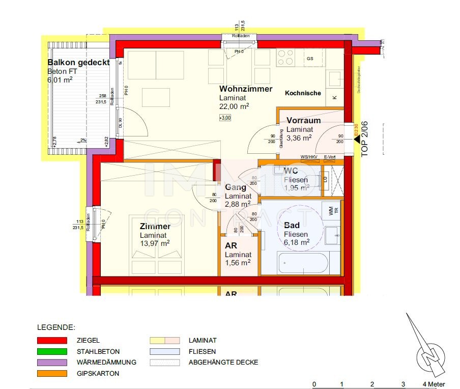 Schne 2 Zimmerwohnung in Eigentum! /  / 3141 Kapelln / Bild 7