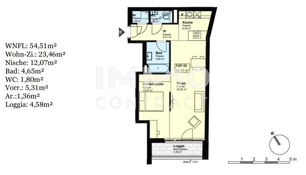 *Provisionsfrei* Neubauwohnungen beim Freizeitparadies "alte Donau" 2-3 Zimmer; Freiflchen; Garagenstellpltze /  / 1220 Wien / Bild 5