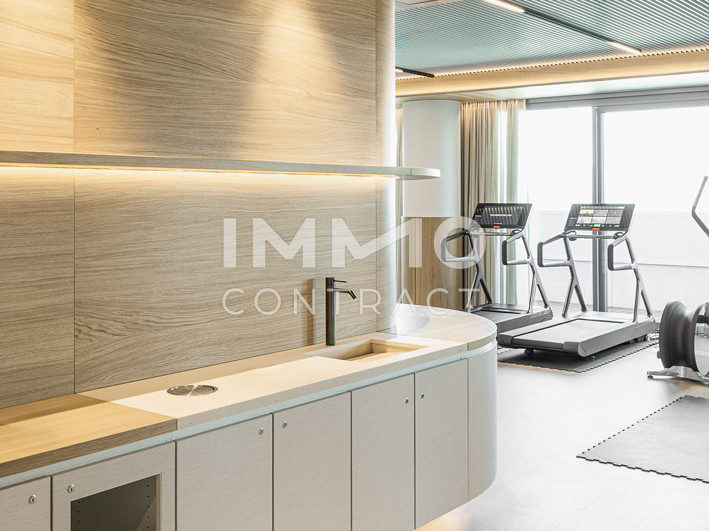 Atemberaubendes Apartment mit grozgigem Balkon, ganz Wien im Blick (Gym, Pool, Sauna, Doorman uvm) /  / 1220 Wien / Bild 11