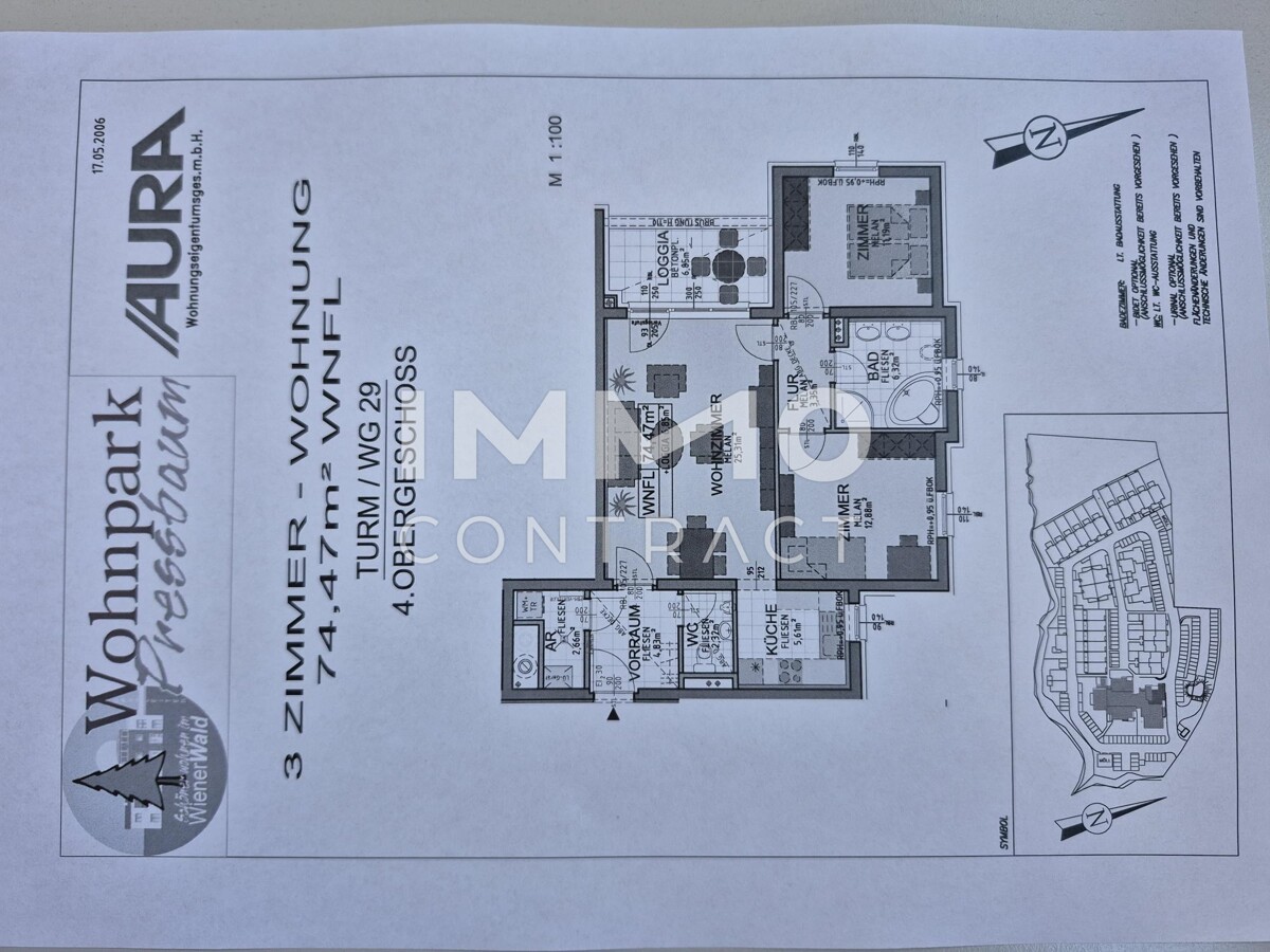 ++NEU++ 3 Zimmerwohnung, möbliert, sofort bezugsfertig!!! /  / 3021 Pressbaum / Bild 7