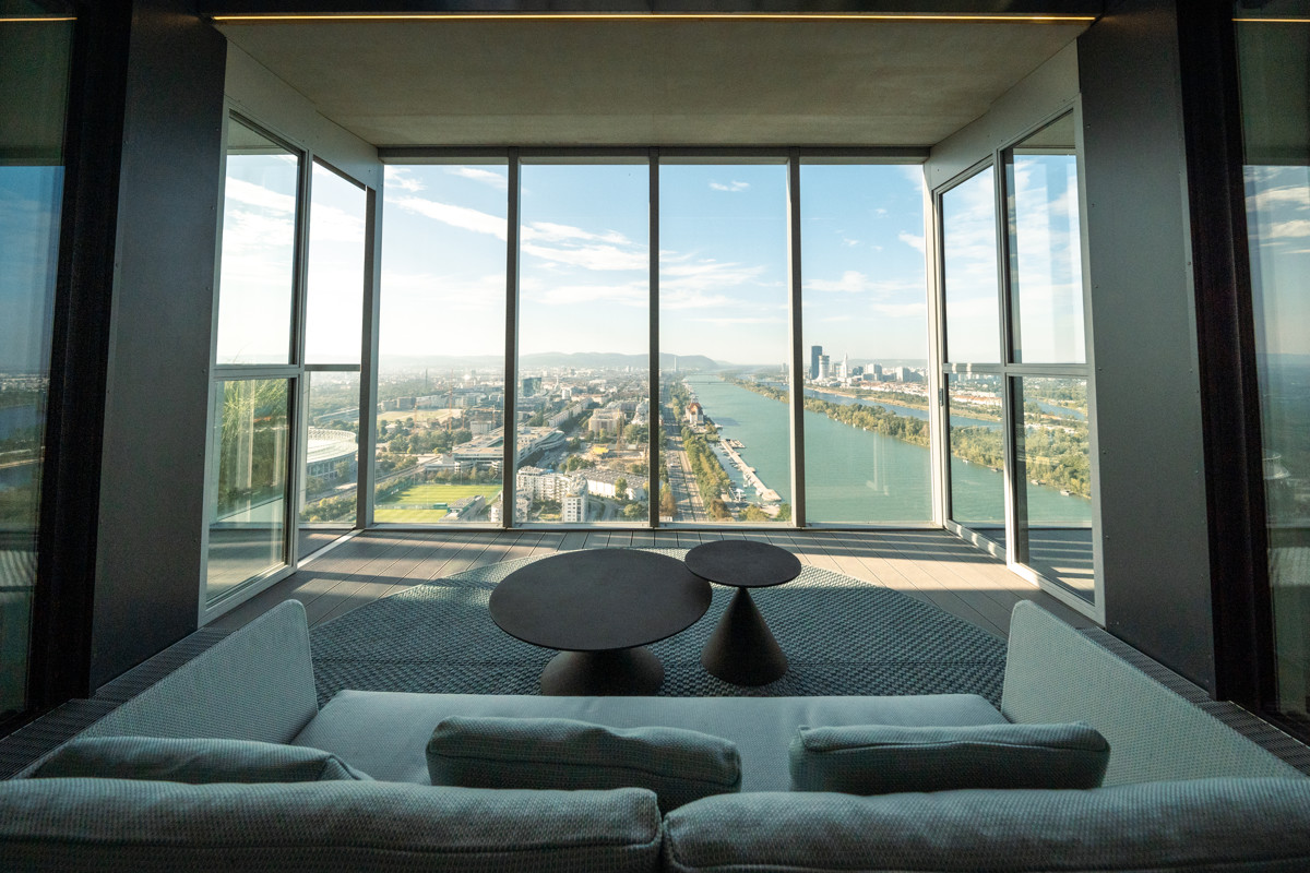 ber den Dchern Wiens! Luxus Penthouse mit atemberaubenden Blick auf die Donau und den Prater!