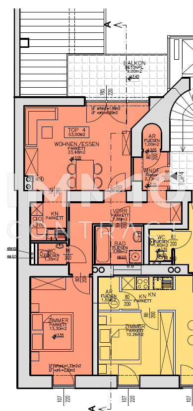 Ideale 2- Zimmer Wohnung mit groem Balkon - Bismarckstrae 16 - Top 4 /  / 4020 Linz / Bild 5