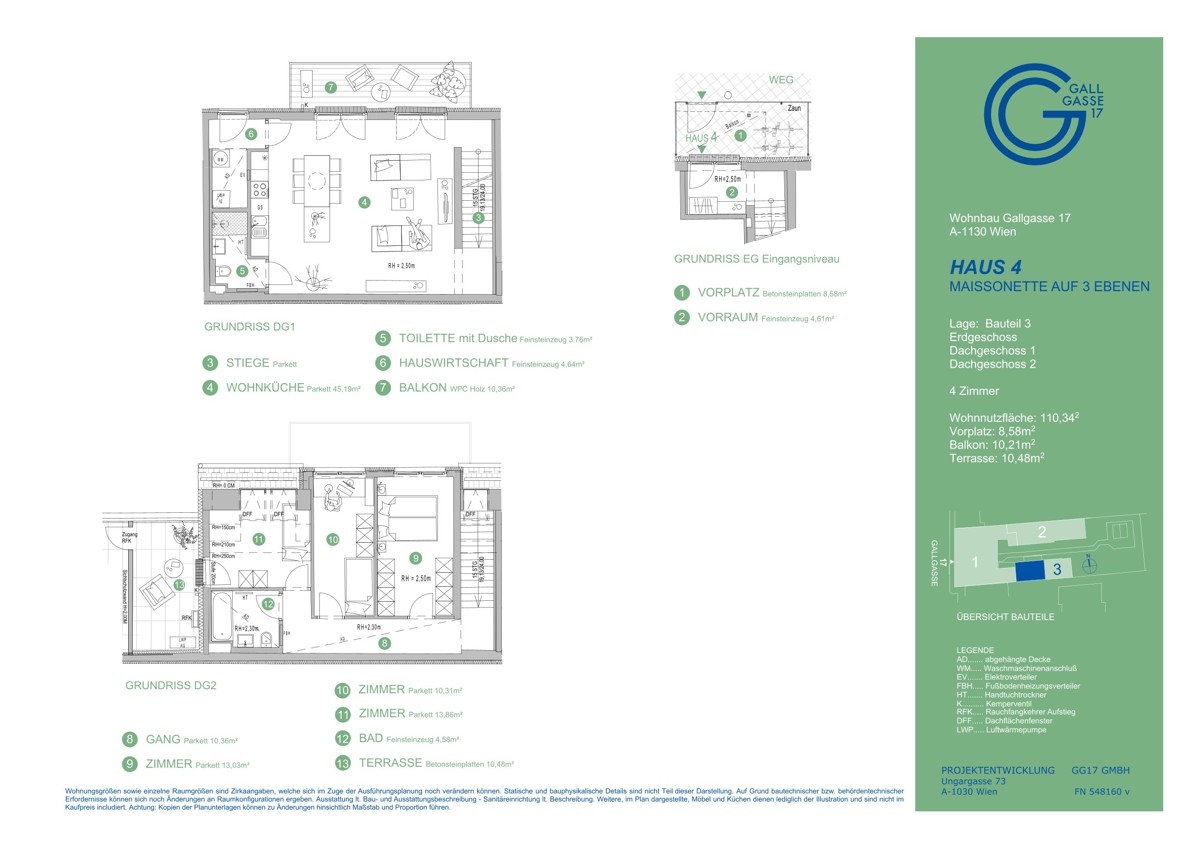 EINE BESONDERE 4 Zimmer Maisonette Balkonwohnung in 1130 Wien! /  / 1130 Wien / Bild 2
