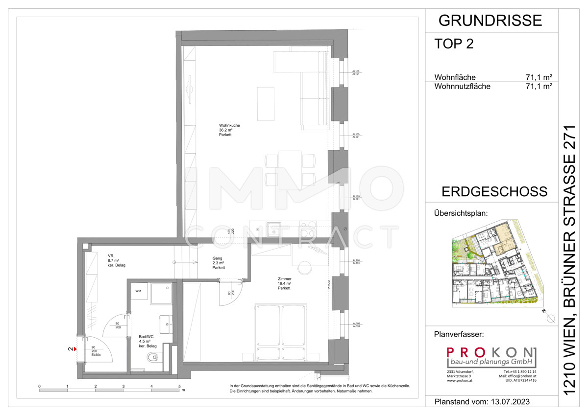 Zweitbezug ! Nahe der Stammersdorfer Weingrten!
Brnnerstrae 271 /  / 1210 Wien, Floridsdorf / Wien 21.,  / Bild 1