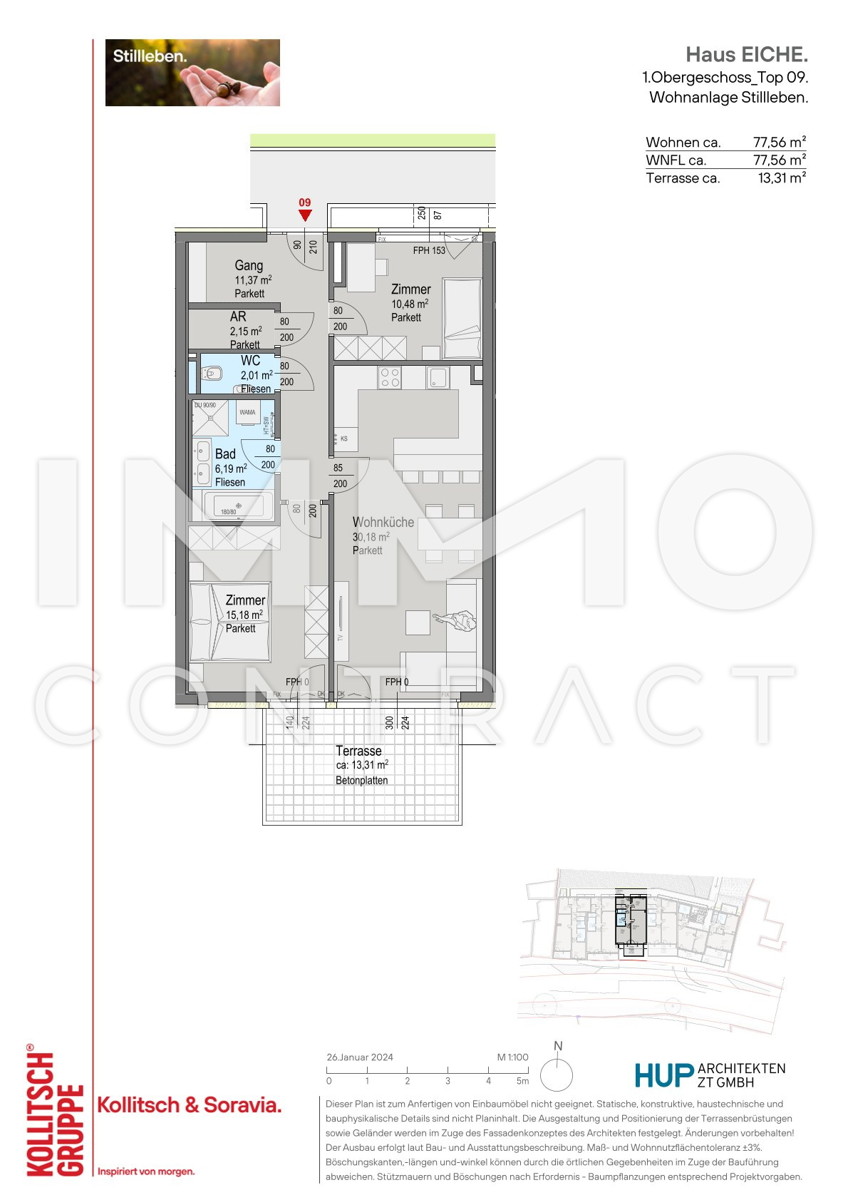 Schne 3 Zimmer-Wohnung mit groer Terrasse /  / 2391 Kaltenleutgeben / Bild 3