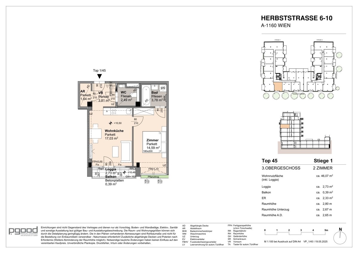 Kompaktes Glck im 3. OG - U6 Burggasse: WOHNEN AM PARK /  / 1160 Wien / Bild 1