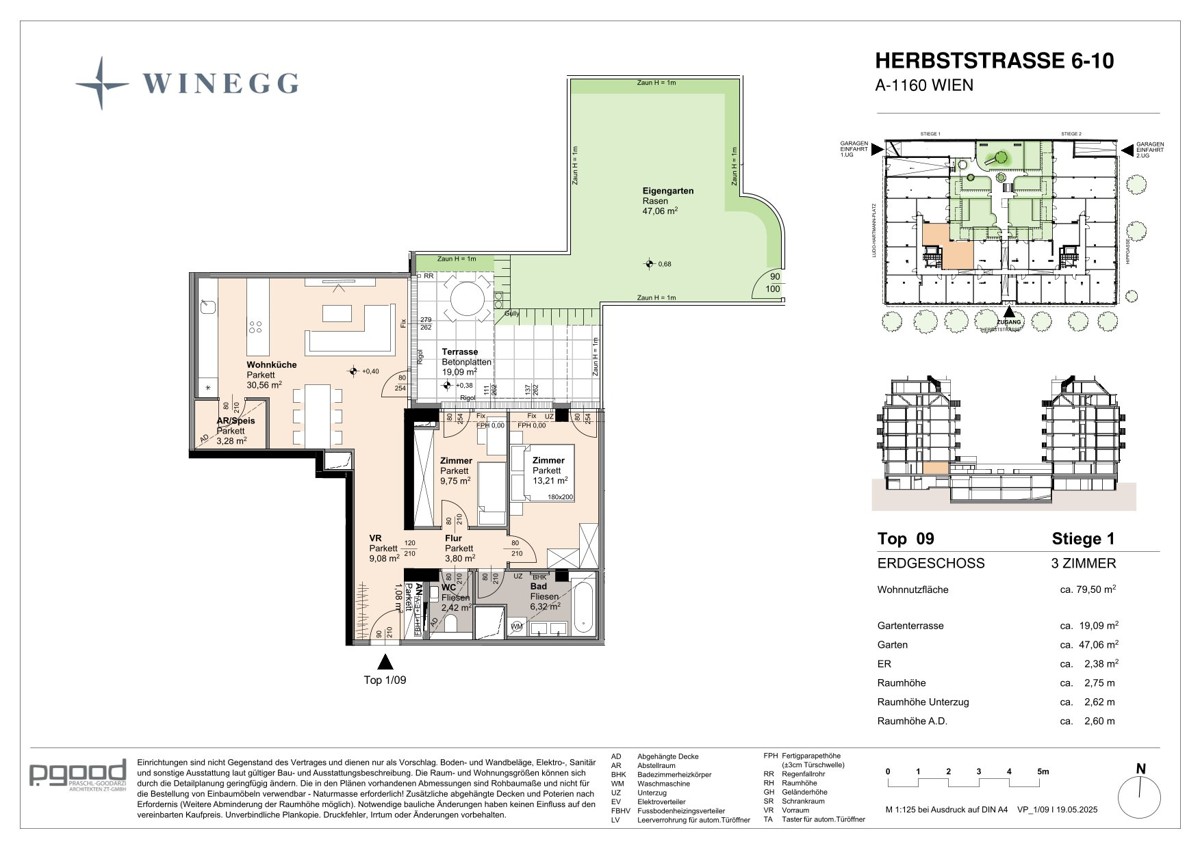 NEU! 3 Zimmer Gartenwohnung - Erstbezug im modernen Wohnprojekt - WOHNEN AM PARK - Urban & Grn /  / 1160 Wien / Bild 1