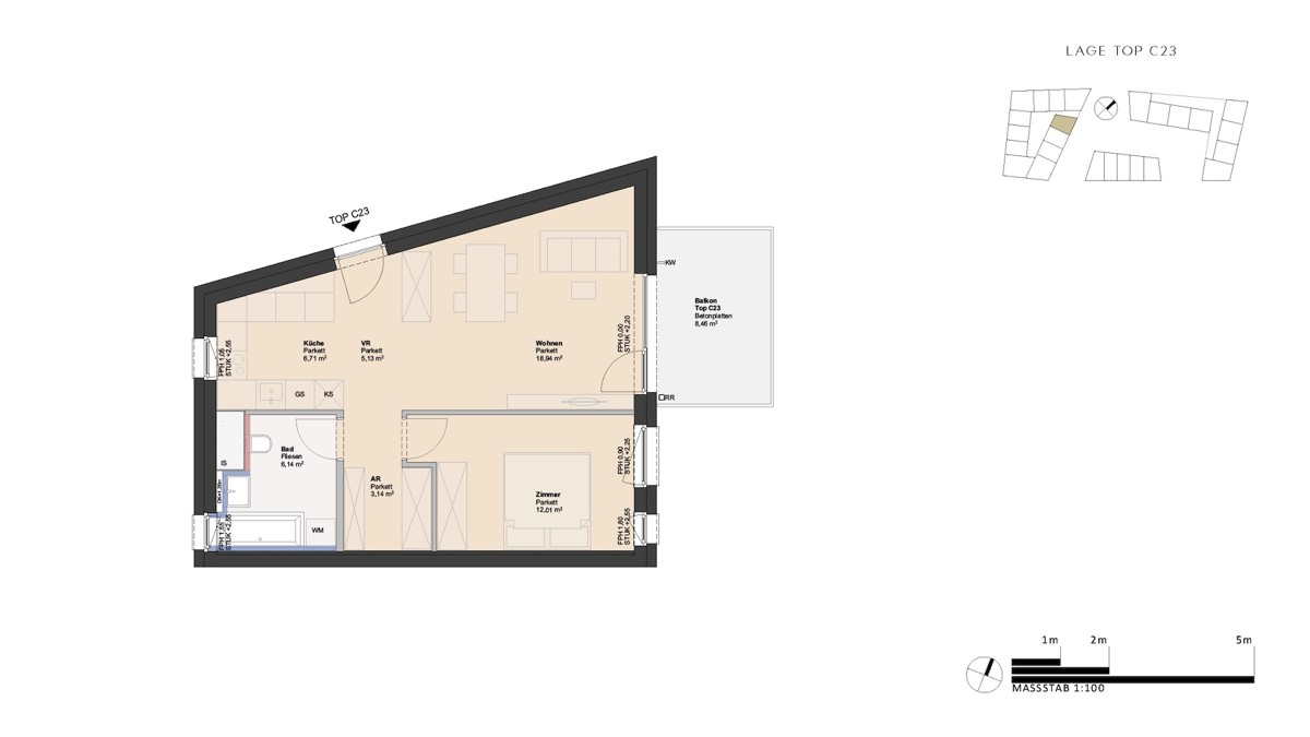 Attraktive 2-Zimmer Balkonwohnung mit Top Infrastruktur - provisionsfrei! /  / 4030 Linz / Bild 1
